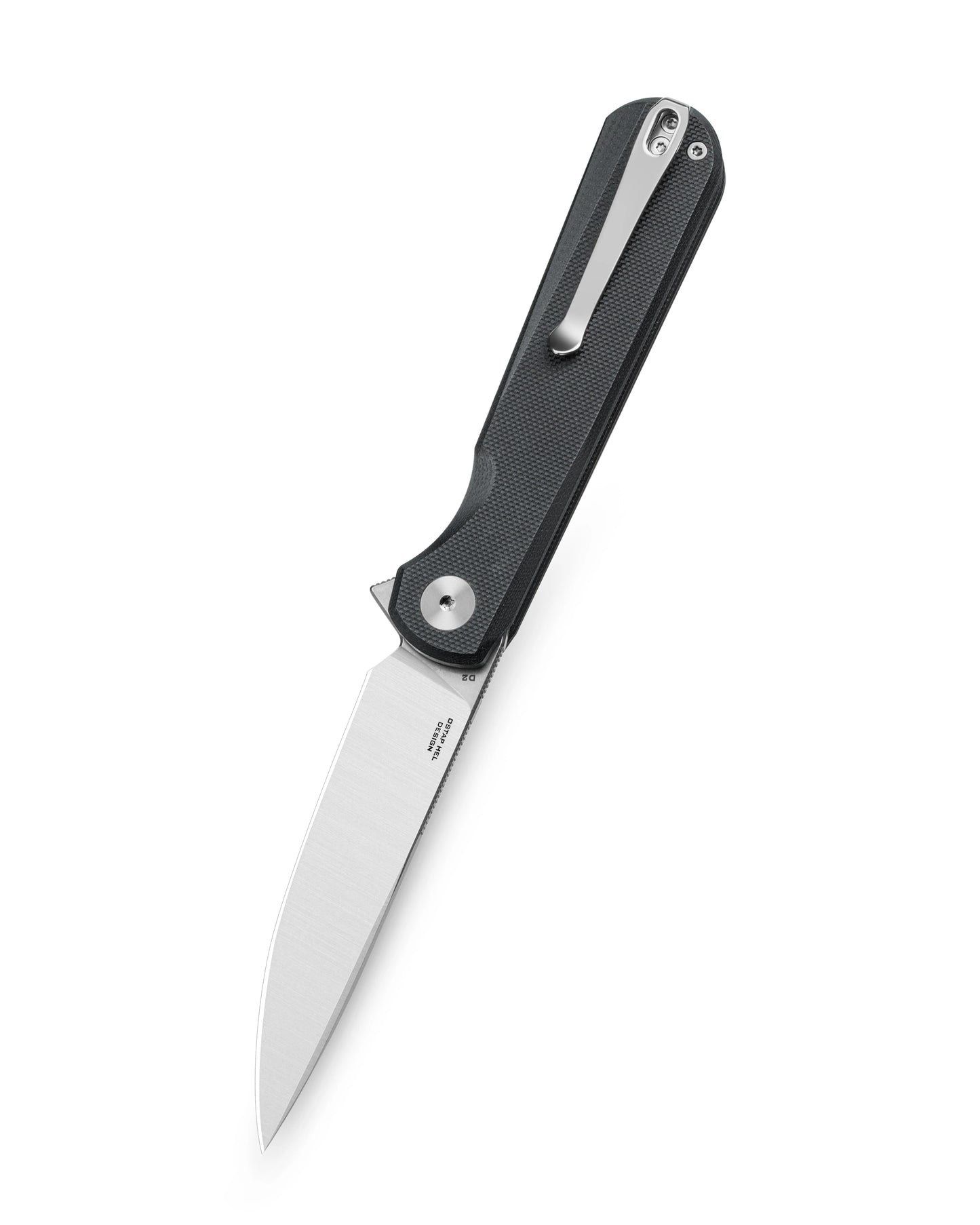 Nóż składany Bestechman Flick - Stonewashed/Satin, Black G10
