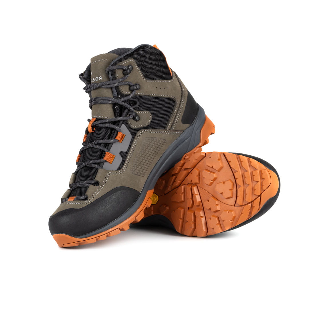 Buty Bergson Moko Mid STX - Khaki/Orange