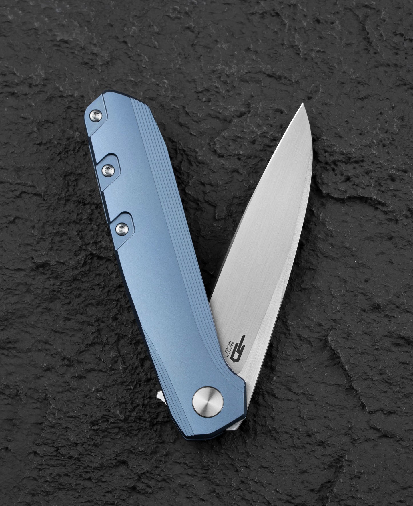 Nóż składany Bestech 9 - Satin/Blue