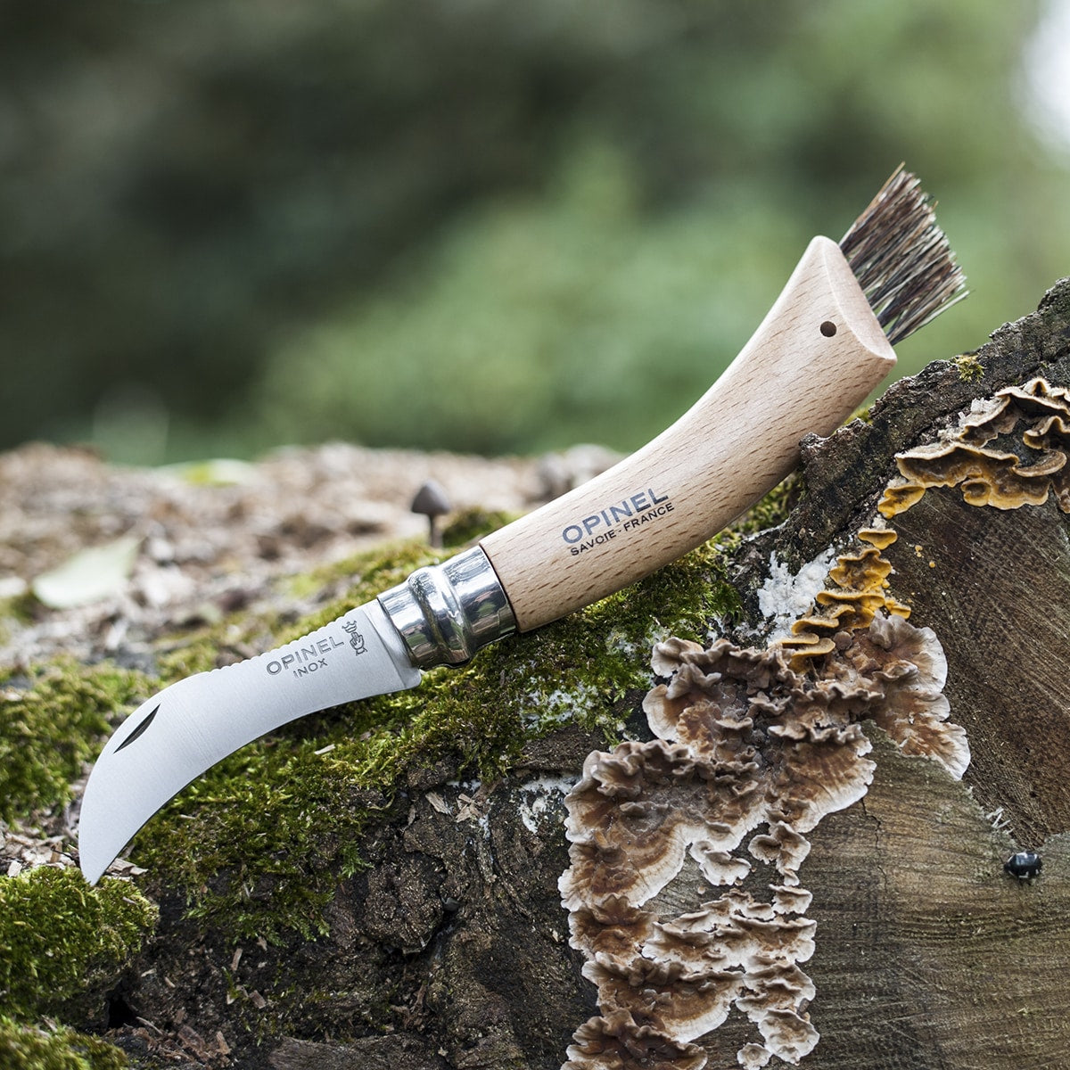 Nóż składany Opinel No.8 Mushroom do zbierania grzybów