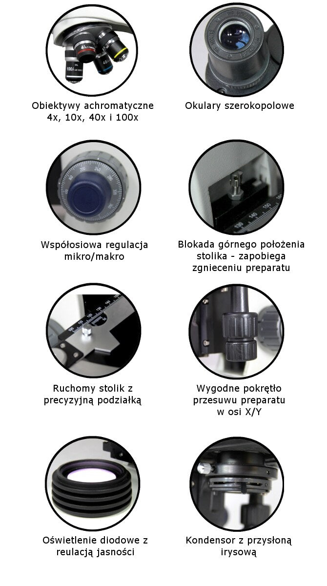 Mikroskop Delta Optical Genetic Pro Bino z akumulatorem