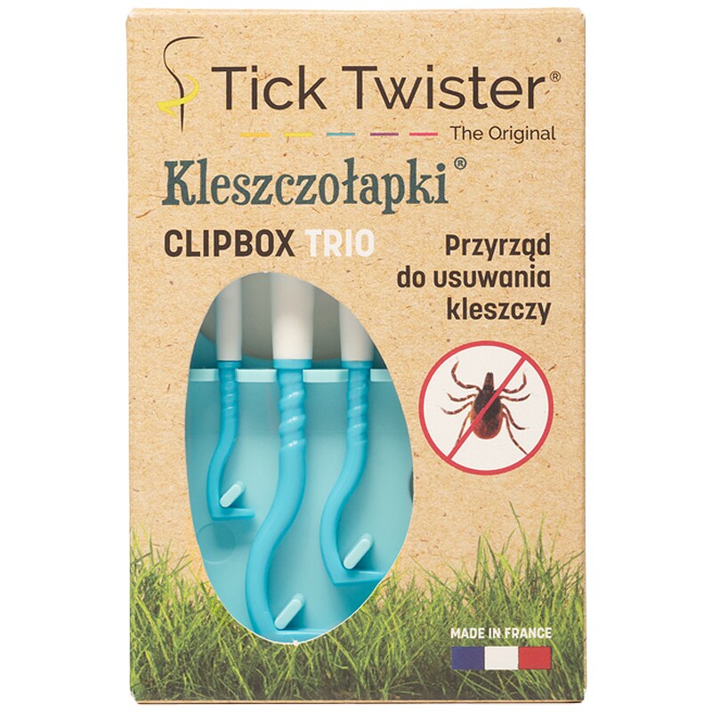 Kleszczołapki Tick Twister Clipbox Trio - Blue