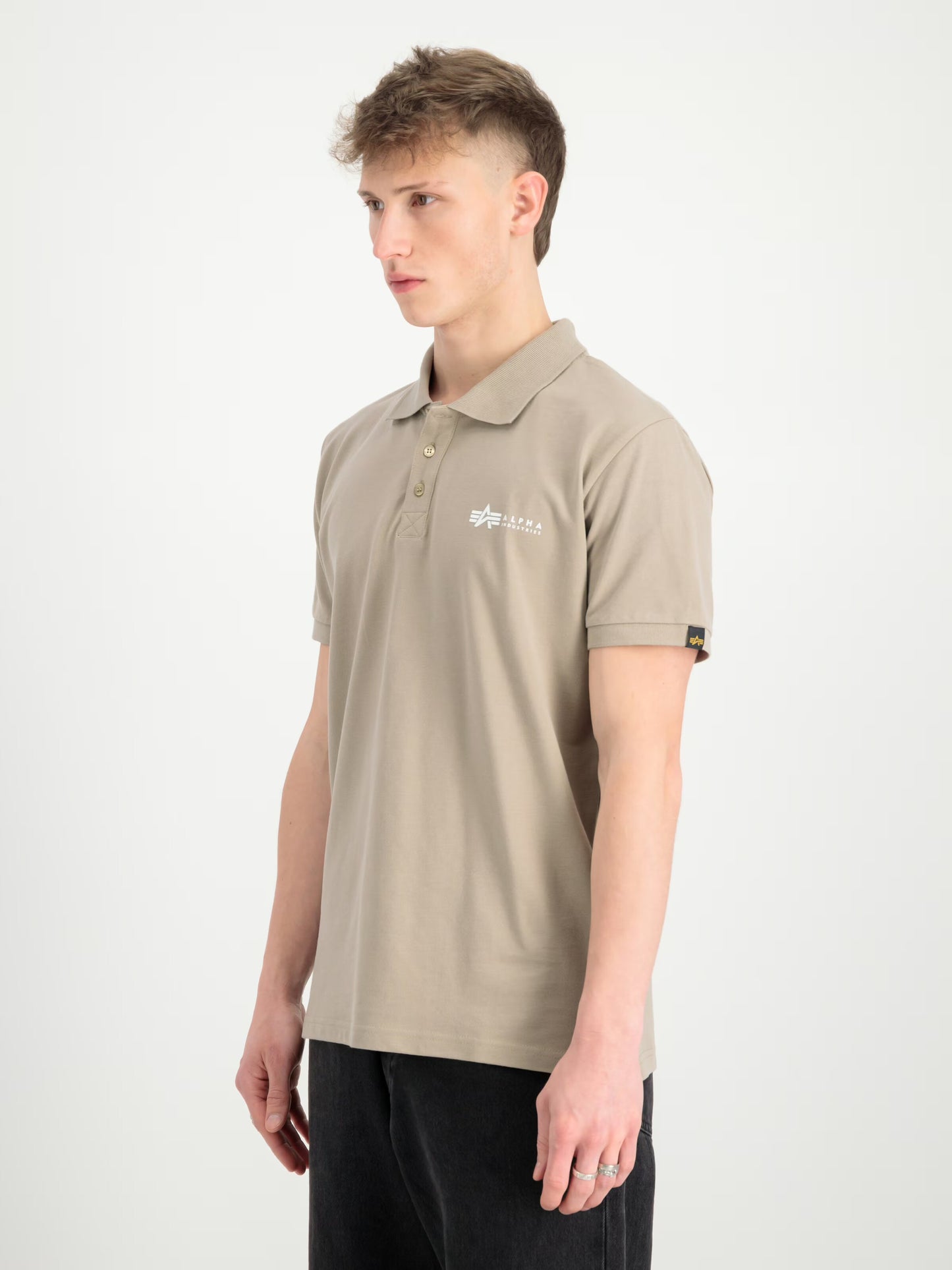 Koszulka Polo Alpha Industries Small Logo - Vintage Sand