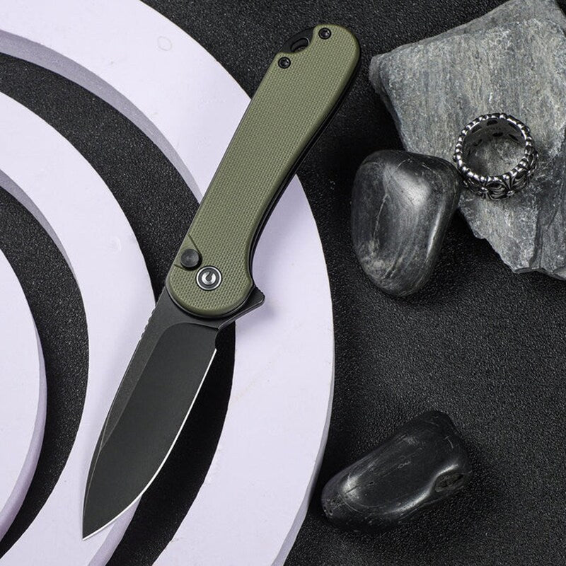 Nóż składany Civivi Elementum II Black Stonewashed - Green