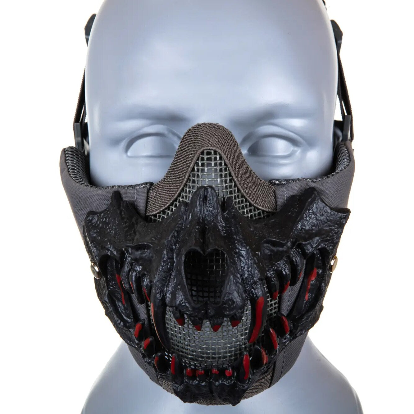 Maska ochronna typu Stalker Wosport EVO Fangs Upgrade - Grey