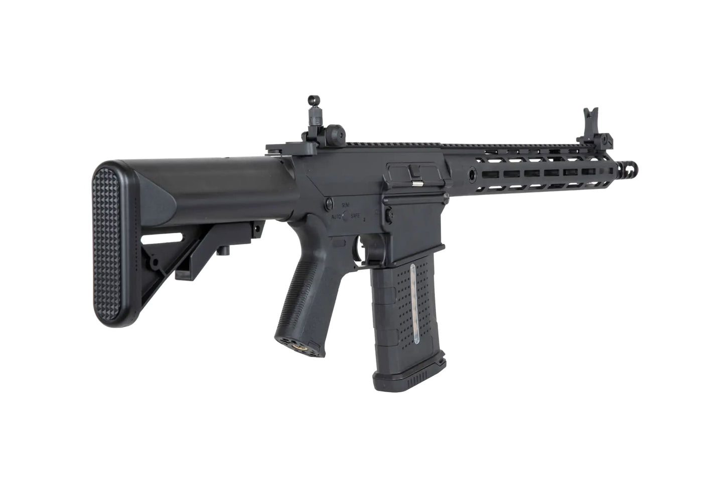 Karabin wyborowy AEG A&K SR25-P-E2 M-LOK-3 z polimerową kolbą - Black