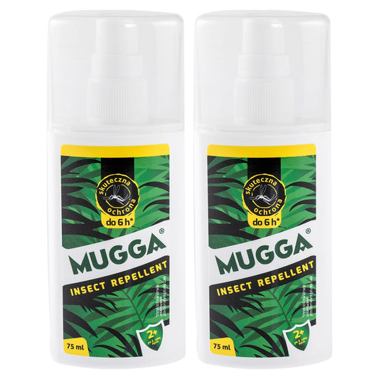 Repelent na owady Mugga spray 9,5% DEET 75 ml - 2 szt.