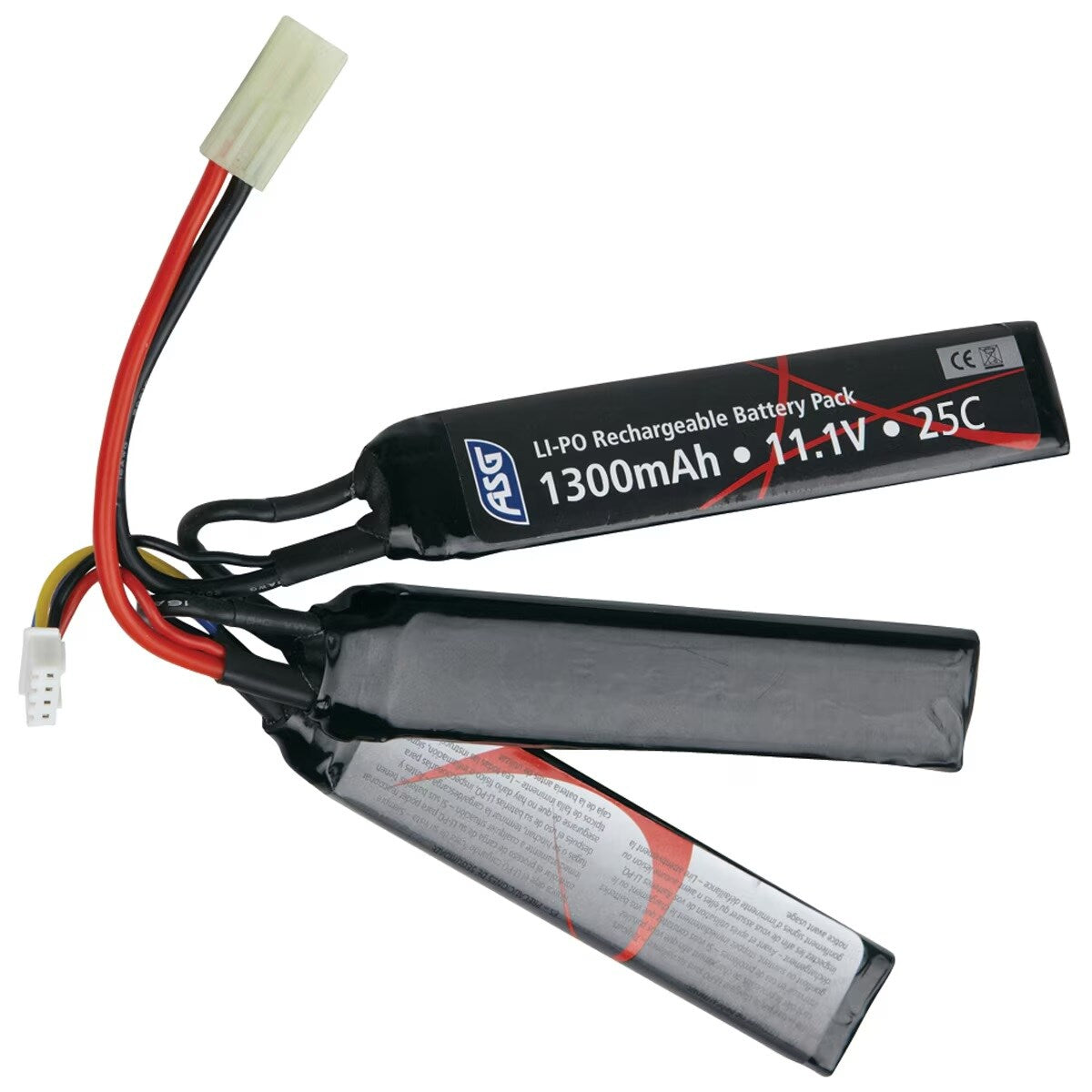 Akumulator ASG Li-Po 11,1V 1300 mAH + Torba ochronna Large - zestaw