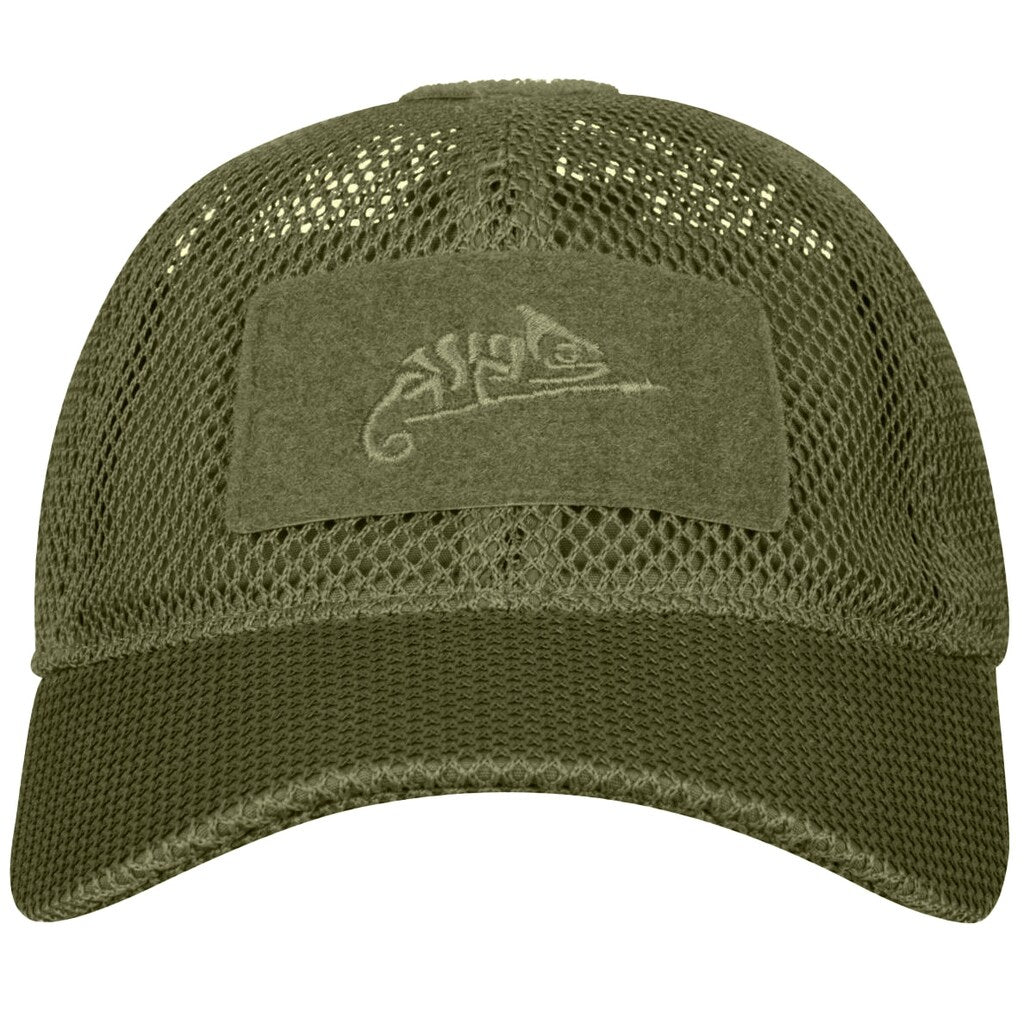 Czapka z daszkiem plus velcro Helikon Mesh - Olive Green