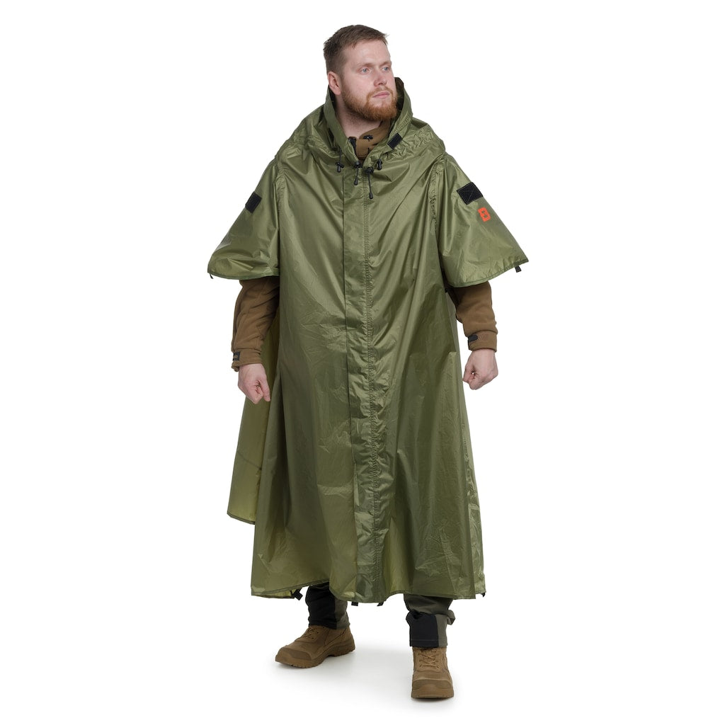 Ponczo Badger Outdoor Timber z funkcją namiotu - Olive