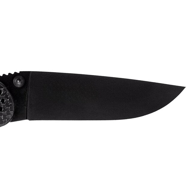 Nóż składany Ontario RAT 1 Folder Black Plain Carbon Fiber