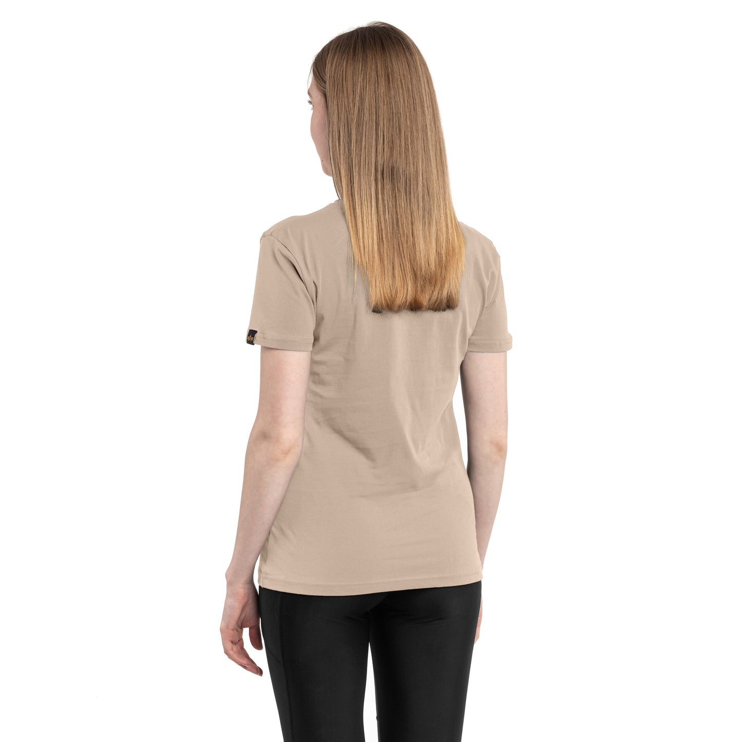 Koszulka T-shirt damska Alpha Industries New Basic - Vintage Sand