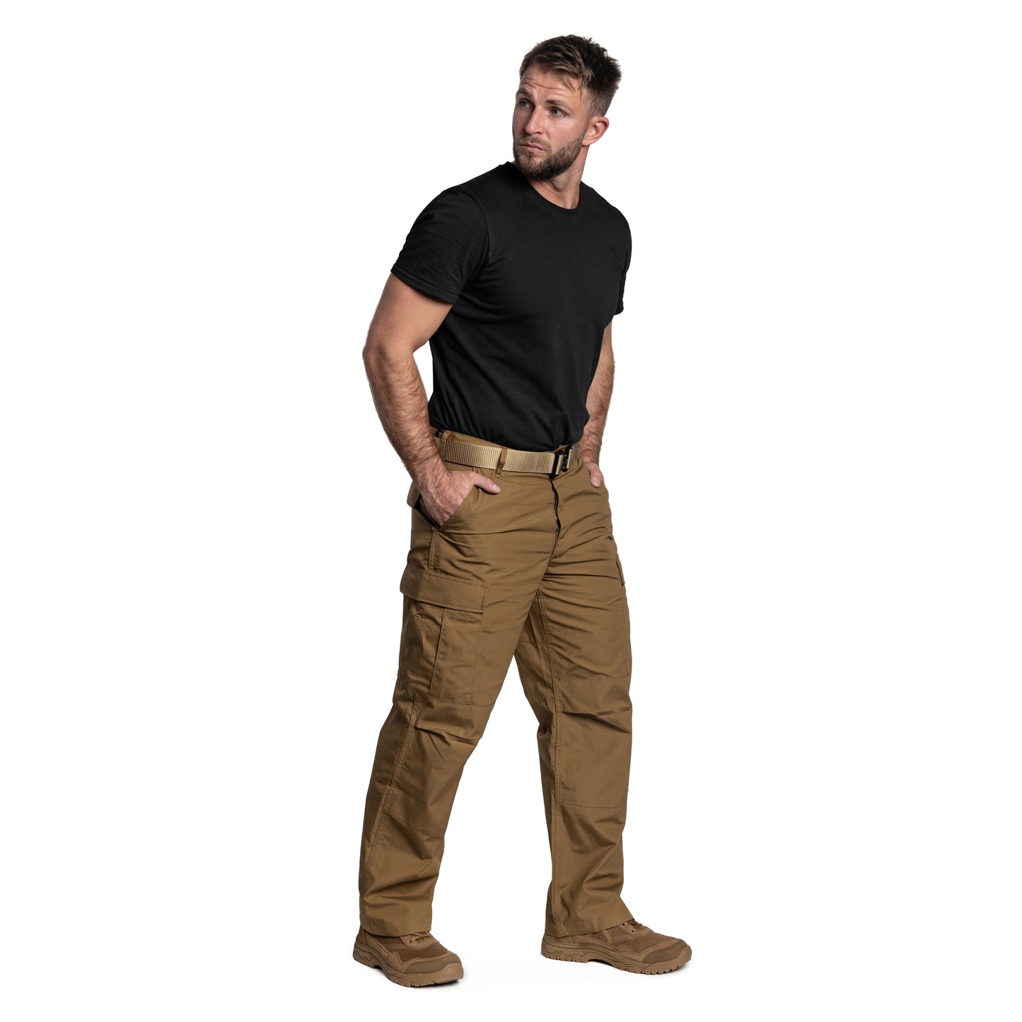 Spodnie Helikon BDU PolyCotton Rip-Stop - Coyote