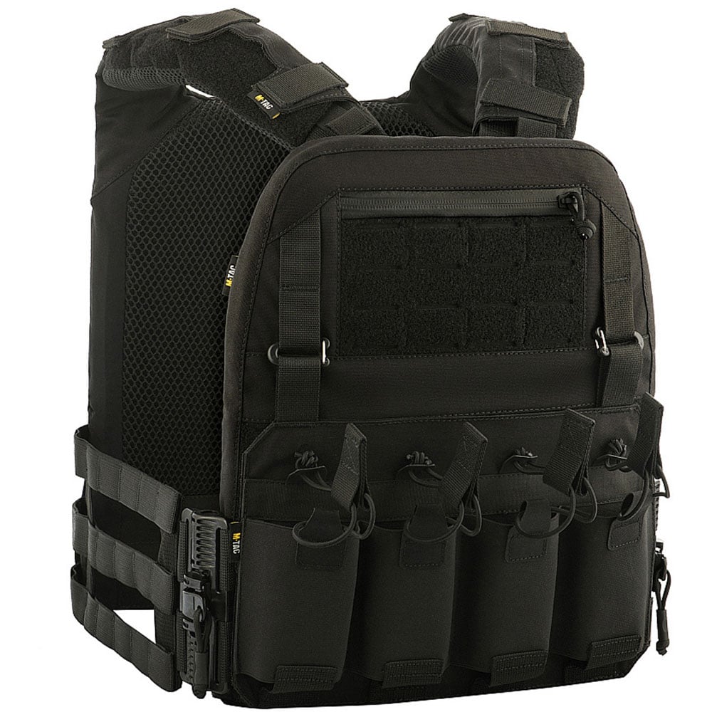 Kamizelka taktyczna typu Plate Carrier M-Tac Cuirass QRS Black - na płyty rozmiar L/XL