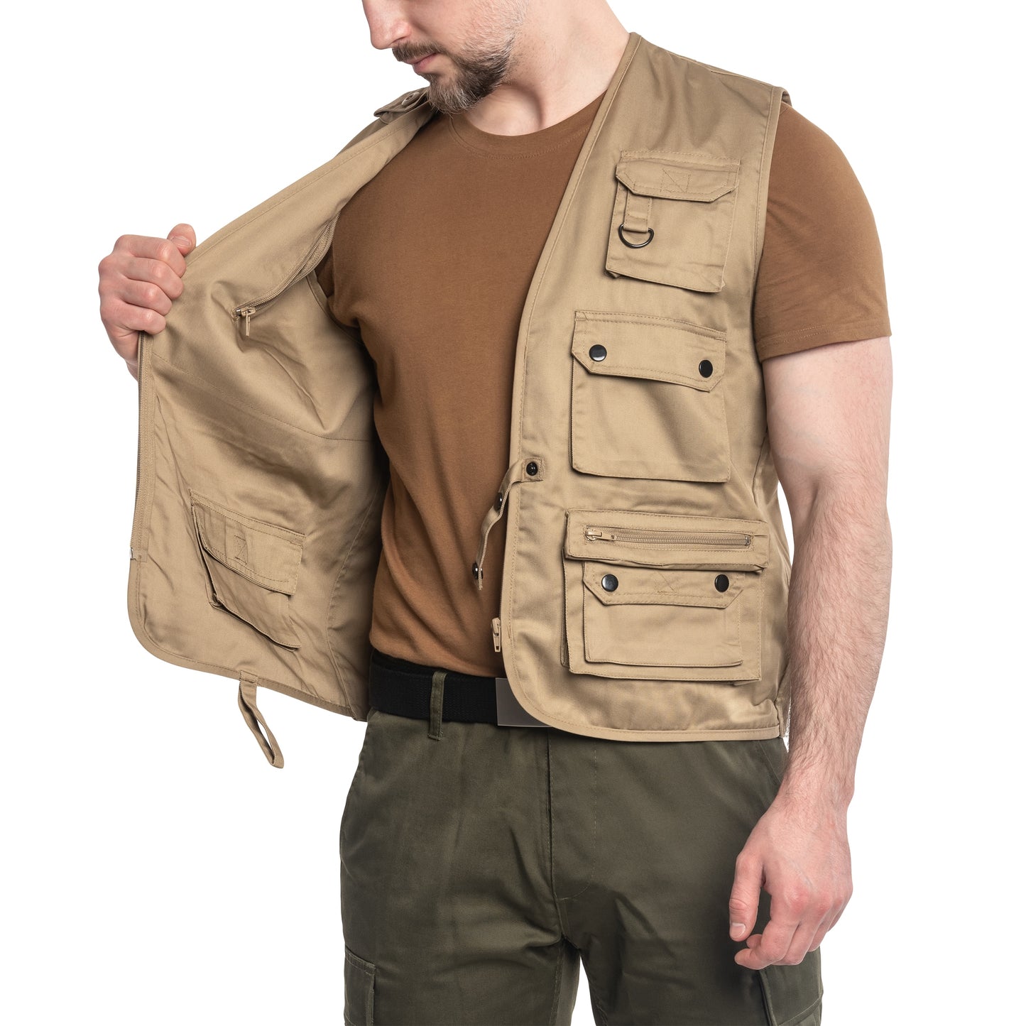 Bezrękawnik Mil-Tec - Khaki