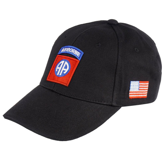 Czapka z daszkiem Fostex 82nd Airborne - czarna