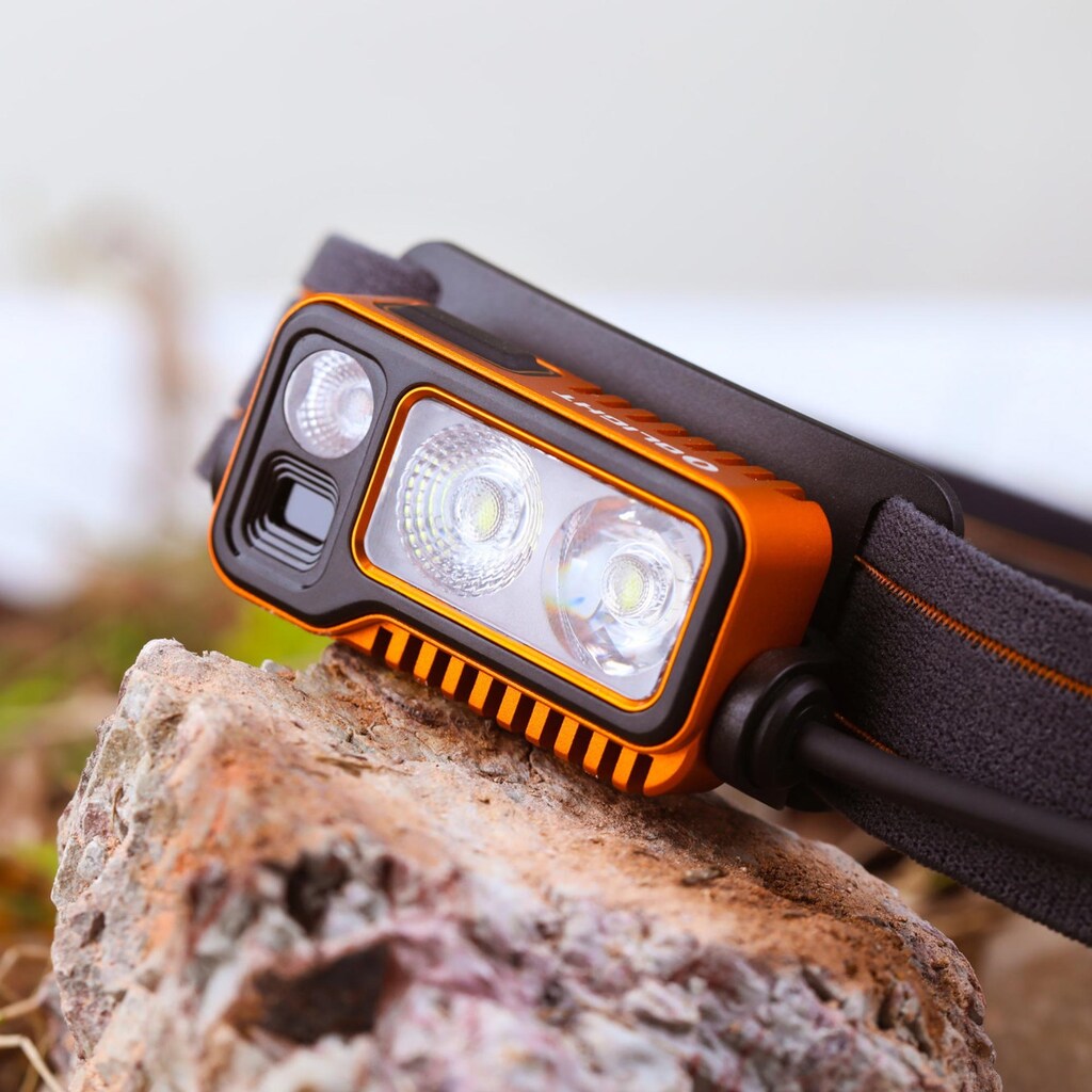 Latarka czołowa Olight Array 2 Pro Orange - 1500 lumenów