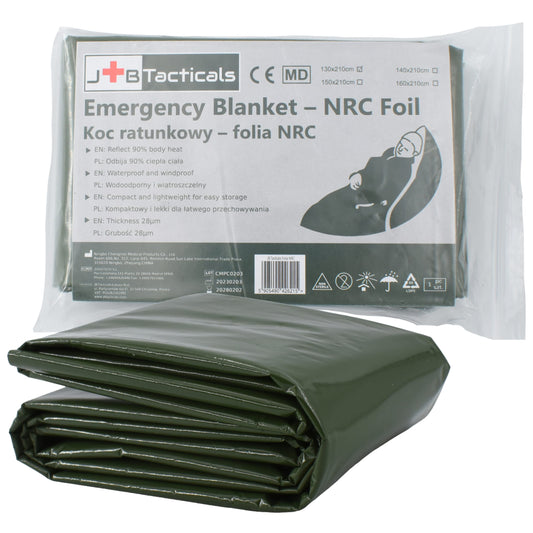 Koc ratunkowy - folia NRC JB Tacticals 130 x 210 cm