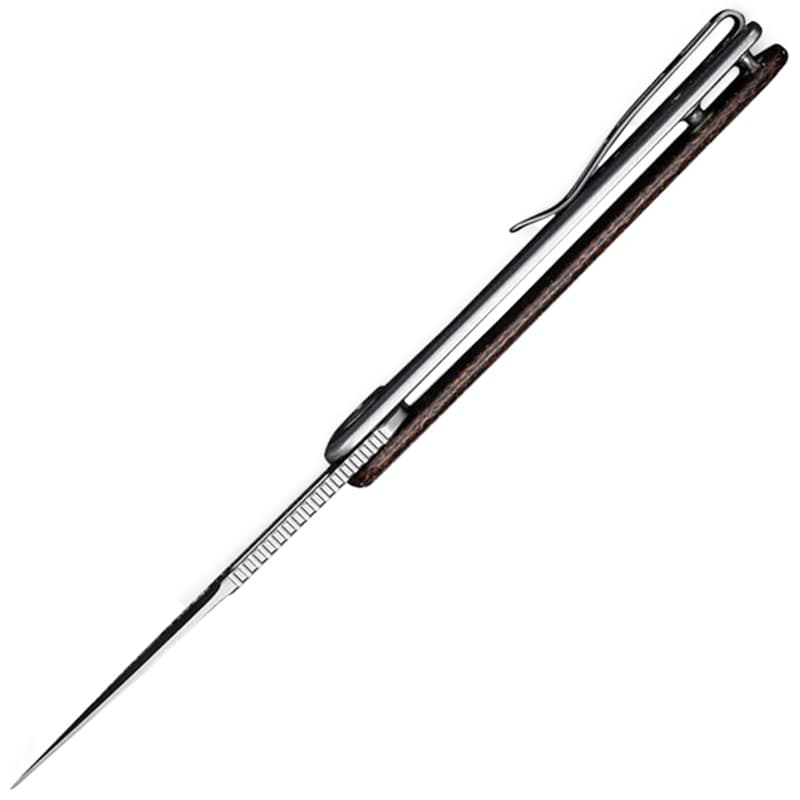 Nóż składany Civivi Cetos Micarta with Stainless Steel Handle - Brown/Grey