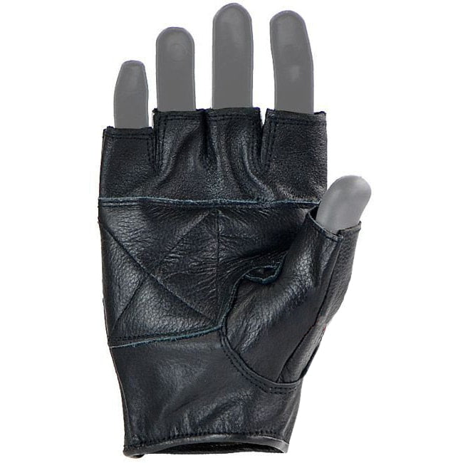Rękawice Mil-Tec Biker Leather Fingerless - Black