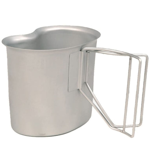 Kubek stalowy Mil-Tec US GI Canteen ze składanym uchwytem 750 ml
