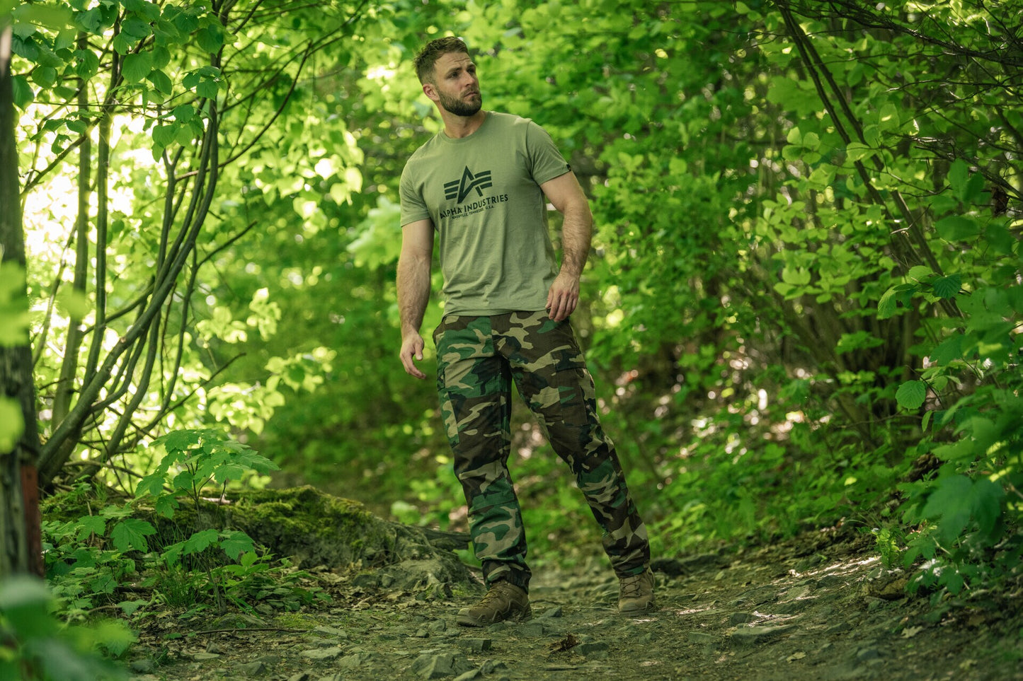Spodnie wojskowe Mil-Tec Teesar Rip-Stop BDU - Woodland