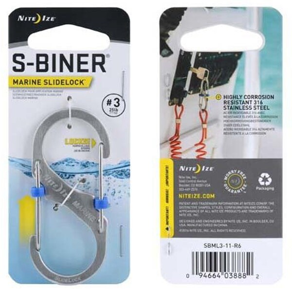 Karabińczyk Nite Ize S-Biner Marine SlideLock 3 - Stainless
