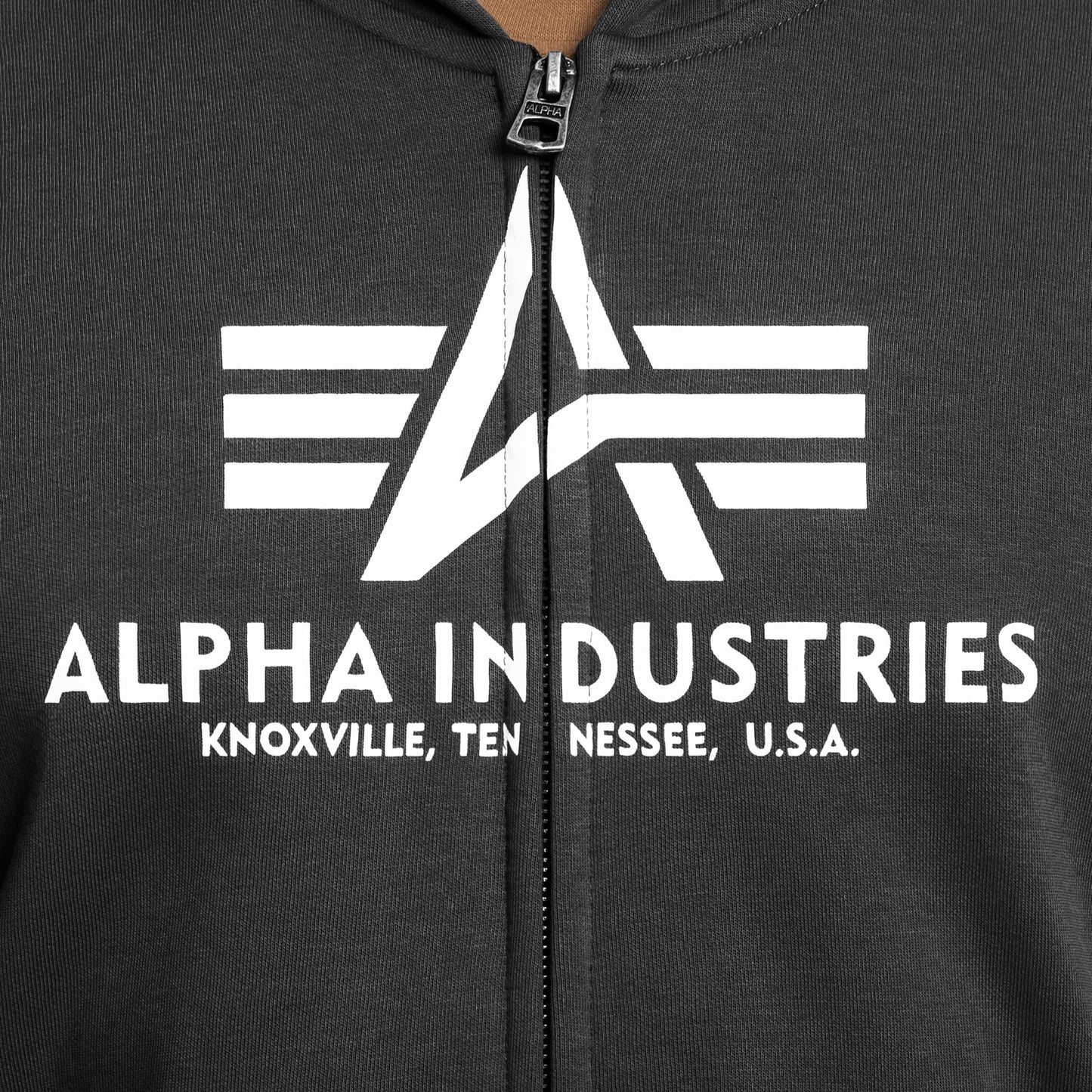 Bluza Alpha Industries Basic Zip Hoody - Black