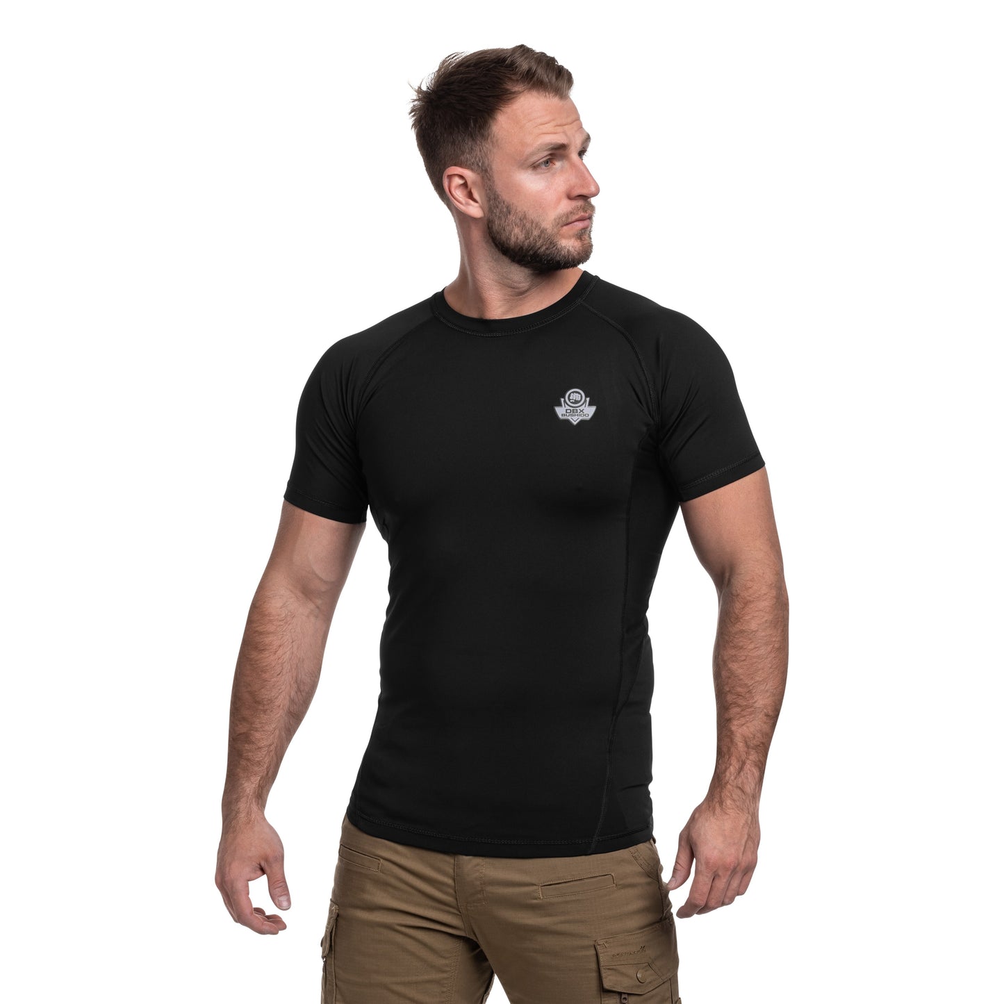 Koszulka T-shirt DBX Bushido Rashguard Black RS - Czarna