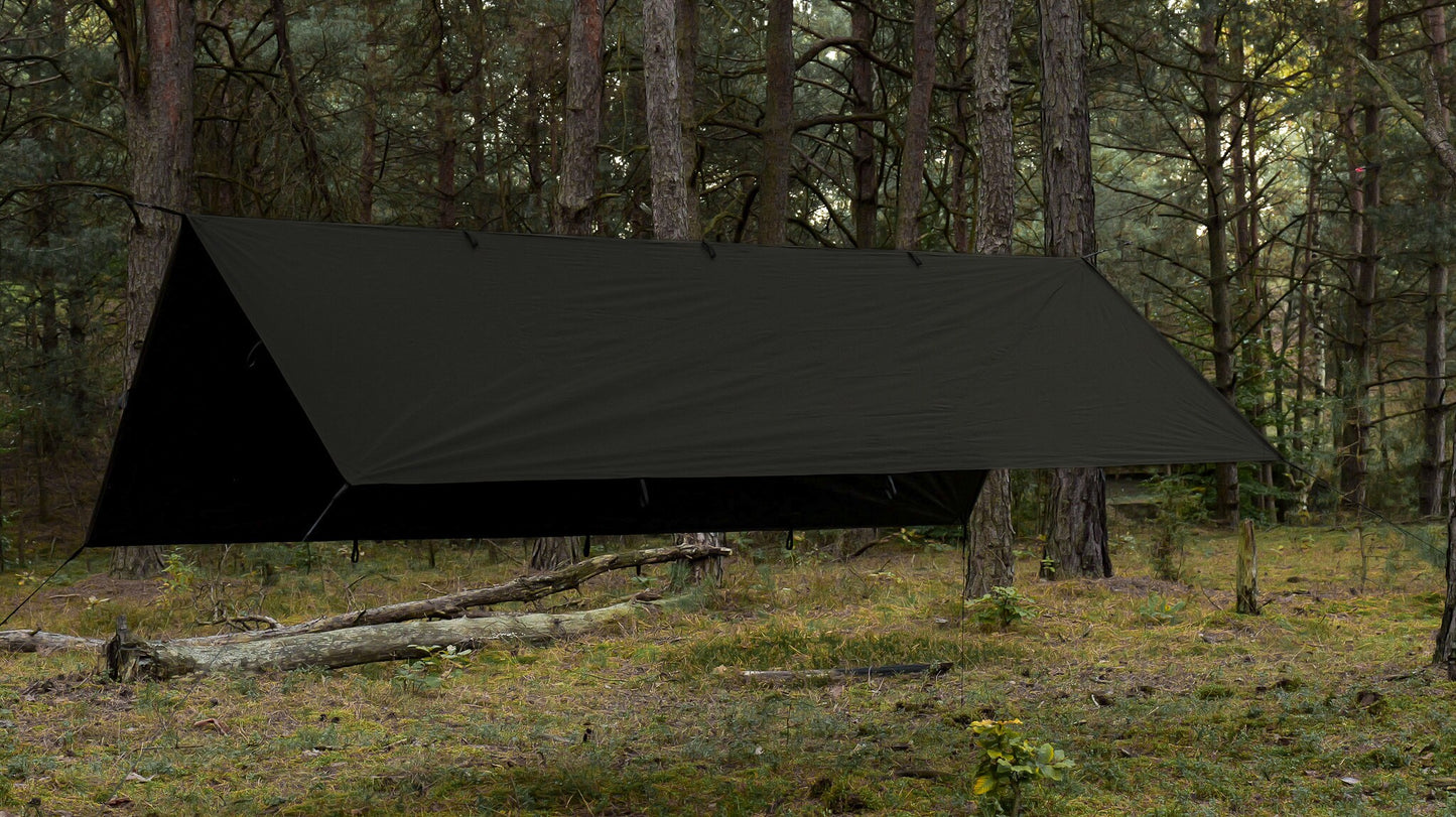 Płachta biwakowa TigerWood Tarp T2 3 x 2 m - Dark Khaki