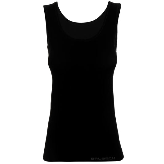 Koszulka damska Tank Top Brubeck Comfort Cotton - Black