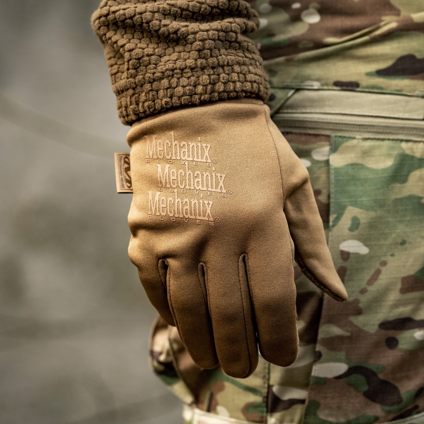 Rękawice taktyczne Mechanix Wear ColdWork Base Layer - Coyote
