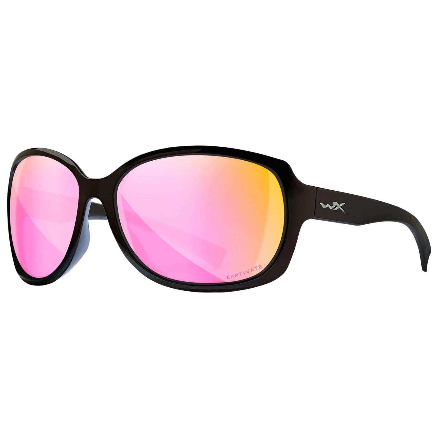 Okulary damskie Wiley X Mystique - Captivate Polarized Rose Gold Mirror/Gloss Black