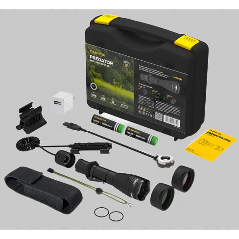 Latarka Armytek Predator Pro Magnet Set USB White - 1500 lumenów