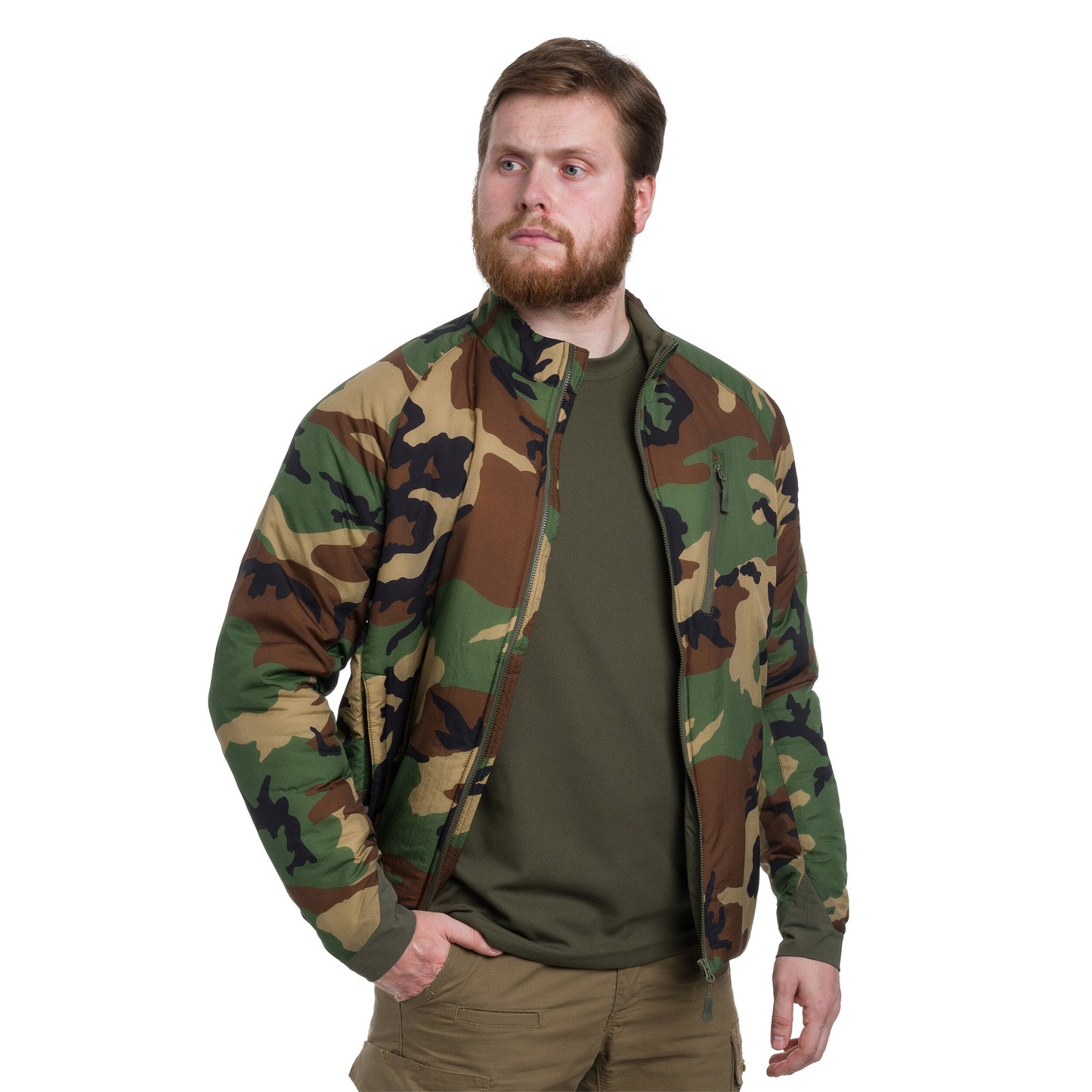 Kurtka Helikon Wolfhound Climashield Apex - US Woodland