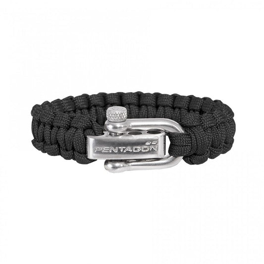 Bransoletka Paracord Pentagon 2.0 szekla - Black