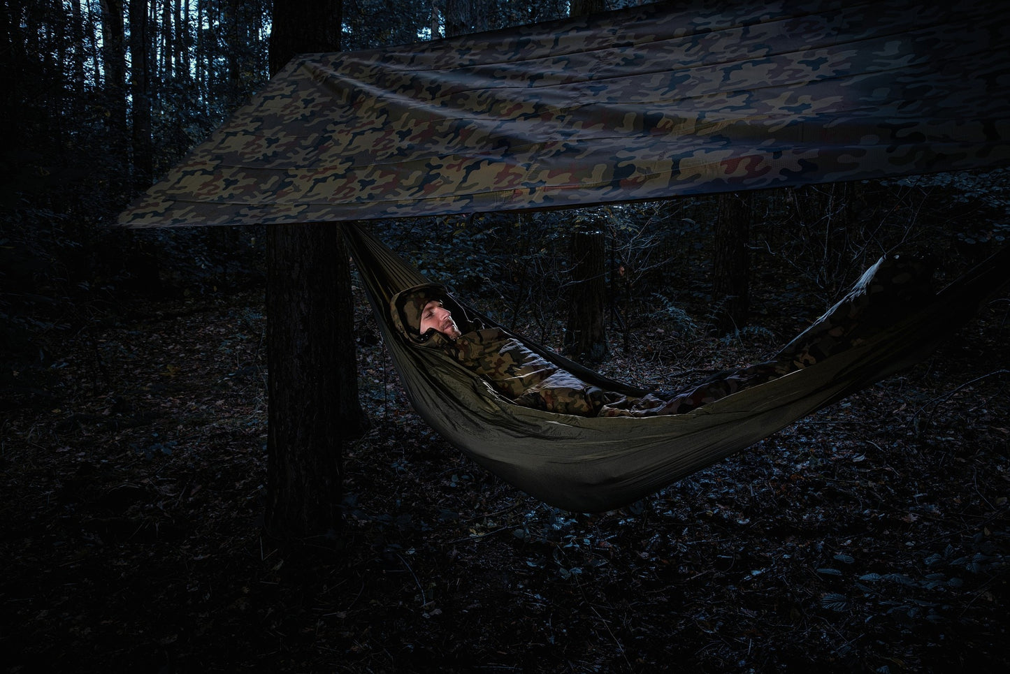 Płachta biwakowa Helikon Supertarp Small - wz.93 Pantera PL Woodland