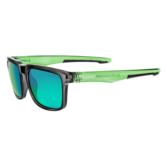 Okulary przeciwsłoneczne OPC Lifestyle California Black/Green Revo z polaryzacją