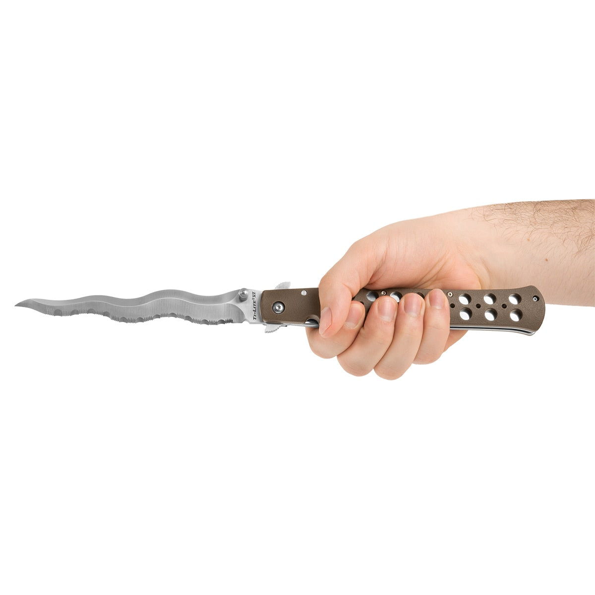 Nóż składany Cold Steel Ti-Lite 6" Kris Serrated AUS10A