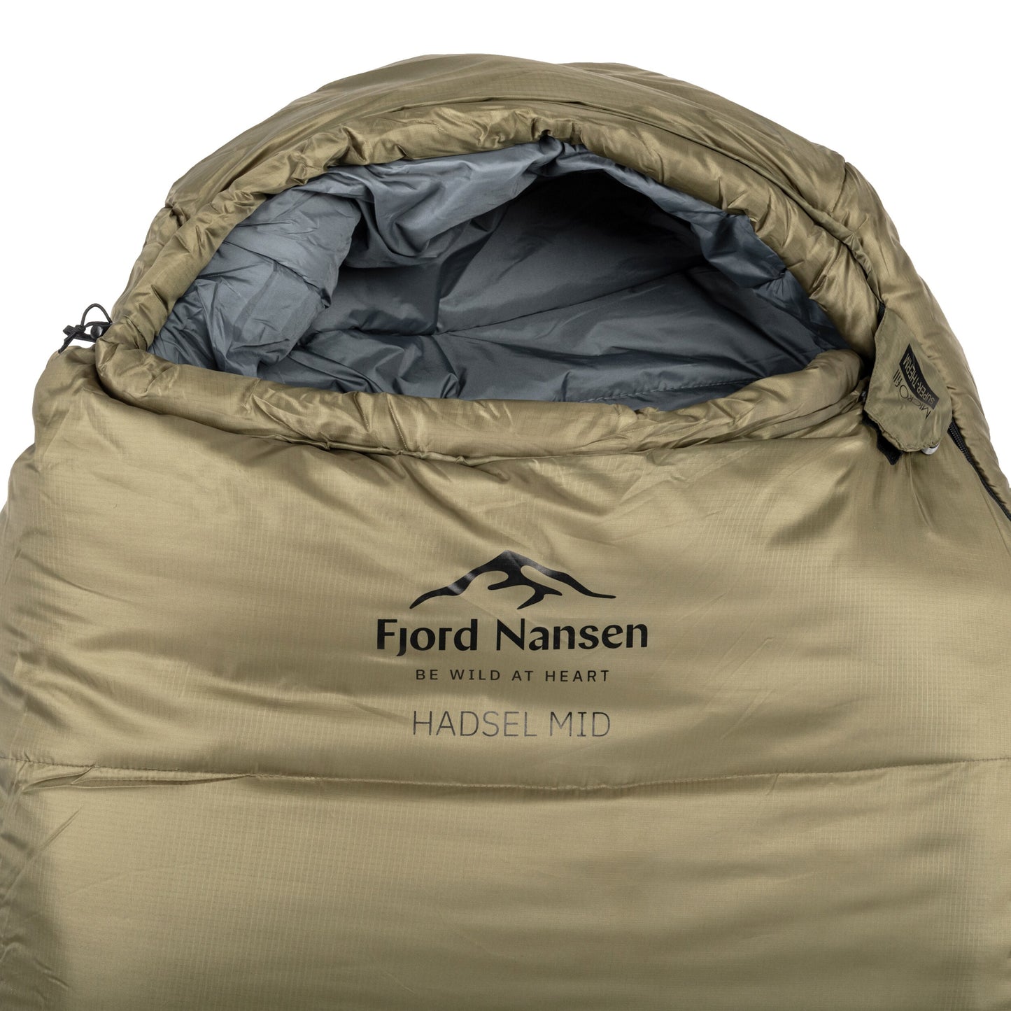 Śpiwór Fjord Nansen Hadsel MID Olive Drab 1700 g - lewy