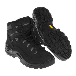 Buty damskie Lowa Renegade GTX MID - Deep Black + Care Set Lowa do czyszczenia obuwia - zestaw