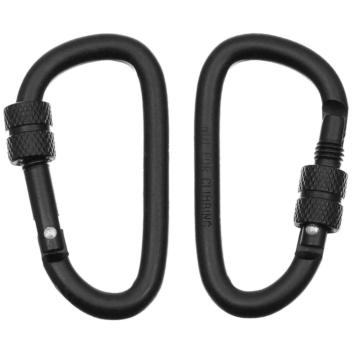 Karabińczyk MFH Screw Lock 60 mm 2 szt. - Black