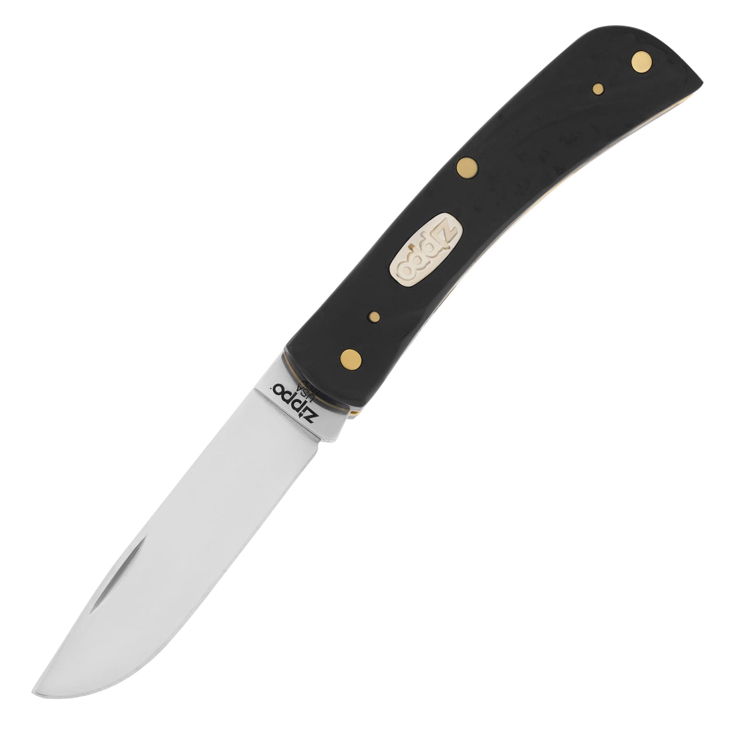 Nóż składany Zippo Sodbuster Jr - Rough Black Synthetic
