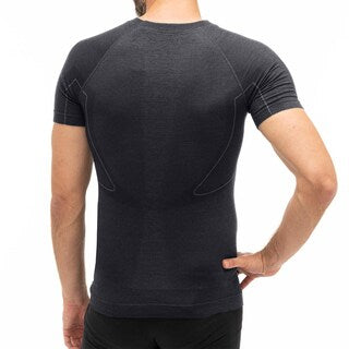 Koszulka termoaktywna Brubeck Merino Active Wool - Grafitowa