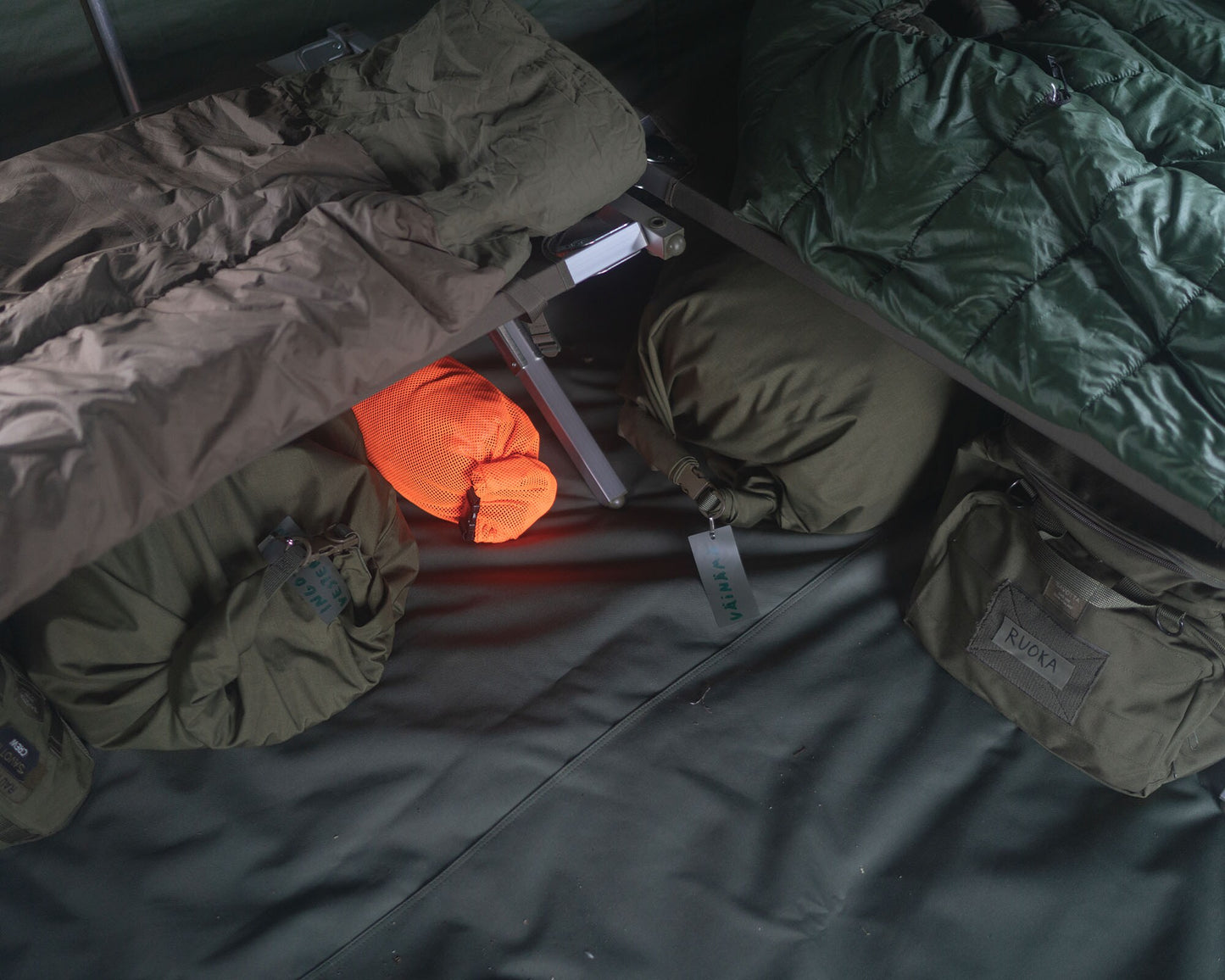Worek transportowy Savotta Stuffsack Rolltop Mesh 10 l - Orange