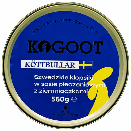 Żywność konserwowana Kogoot - Szwedzkie klopsiki Köttbullar w sosie pieczeniowym z ziemniakami 560 g