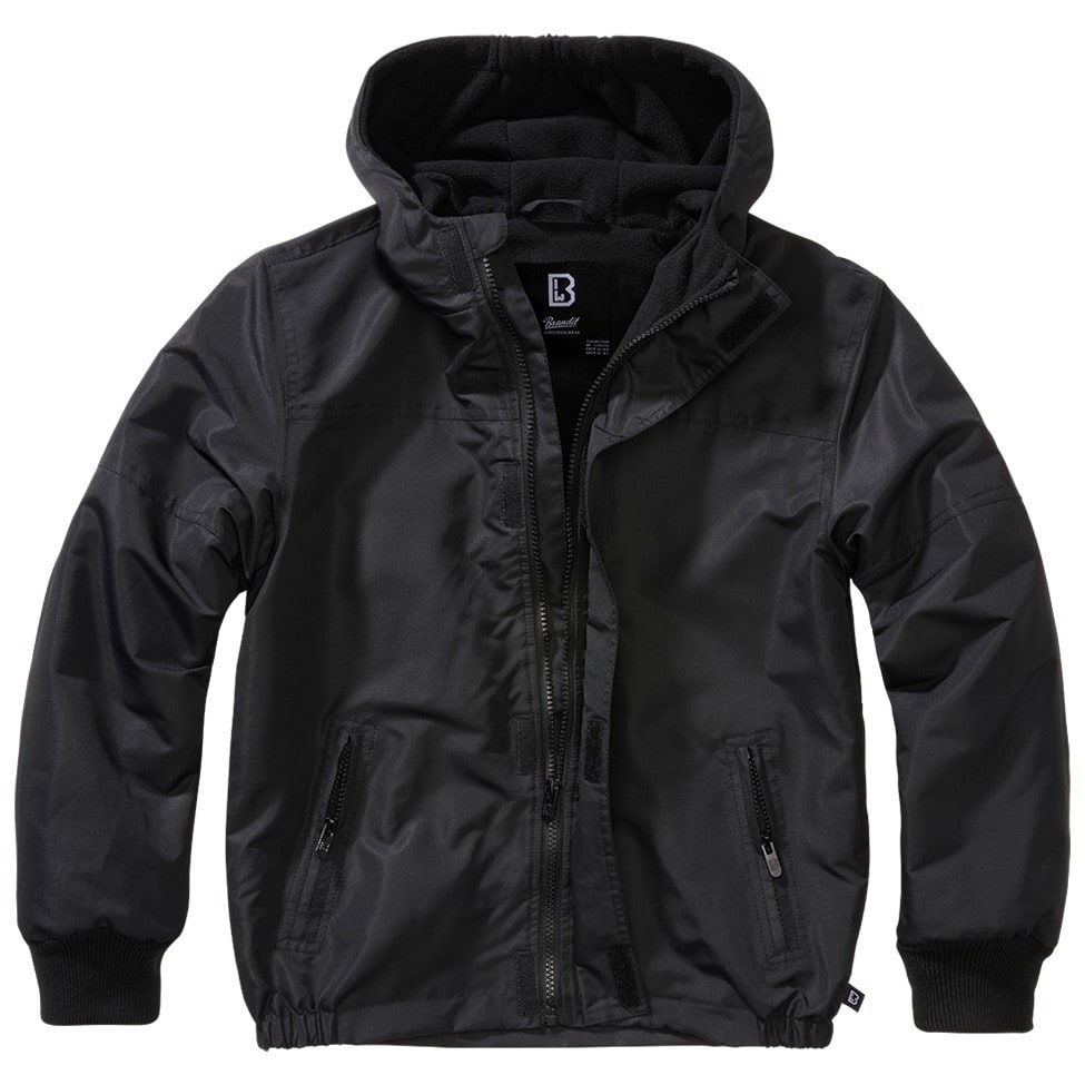 Kurtka dziecięca Brandit Windbreaker Frontzip - Black