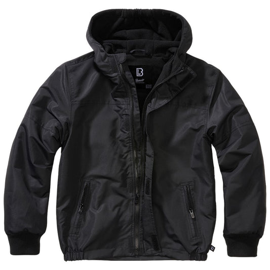 Kurtka dziecięca Brandit Windbreaker Frontzip - Black
