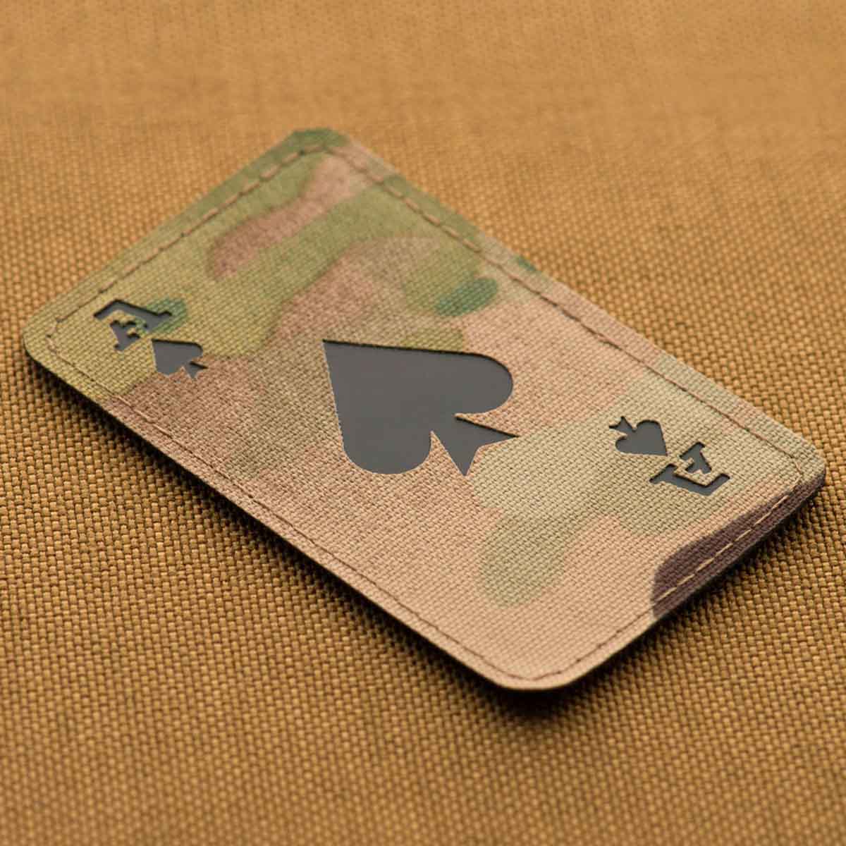 Naszywka M-Tac Ace Of Spades Laser Cut - Multicam/Black