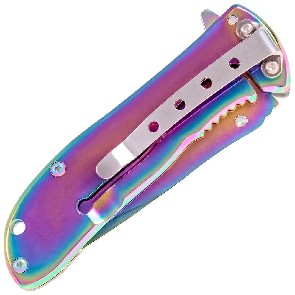 Nóż składany Joker Boreal Fade Spring Assisted Rainbow
